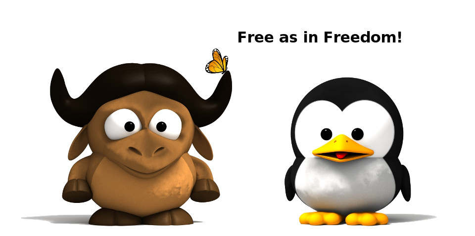 tux, gnu e il software libero