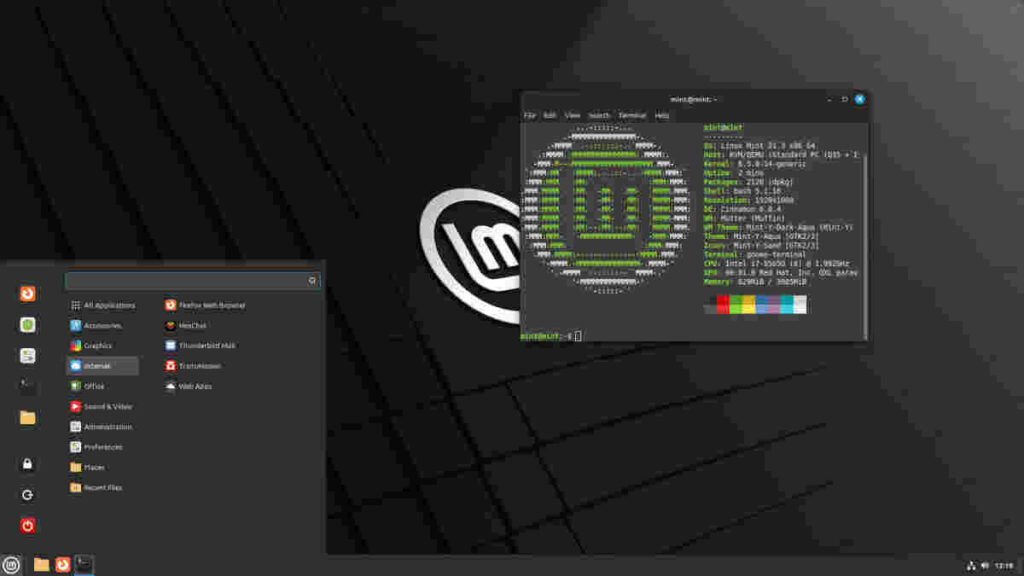 DE e WM - Cinnamon su  Linux Mint